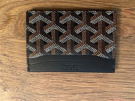 goyard credit card wallet|goyard card holder retail price.